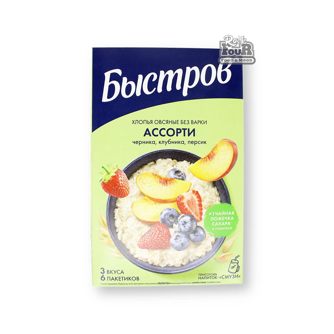 Хлопья овсяные «Nestle Быстров Ассорти» 240г